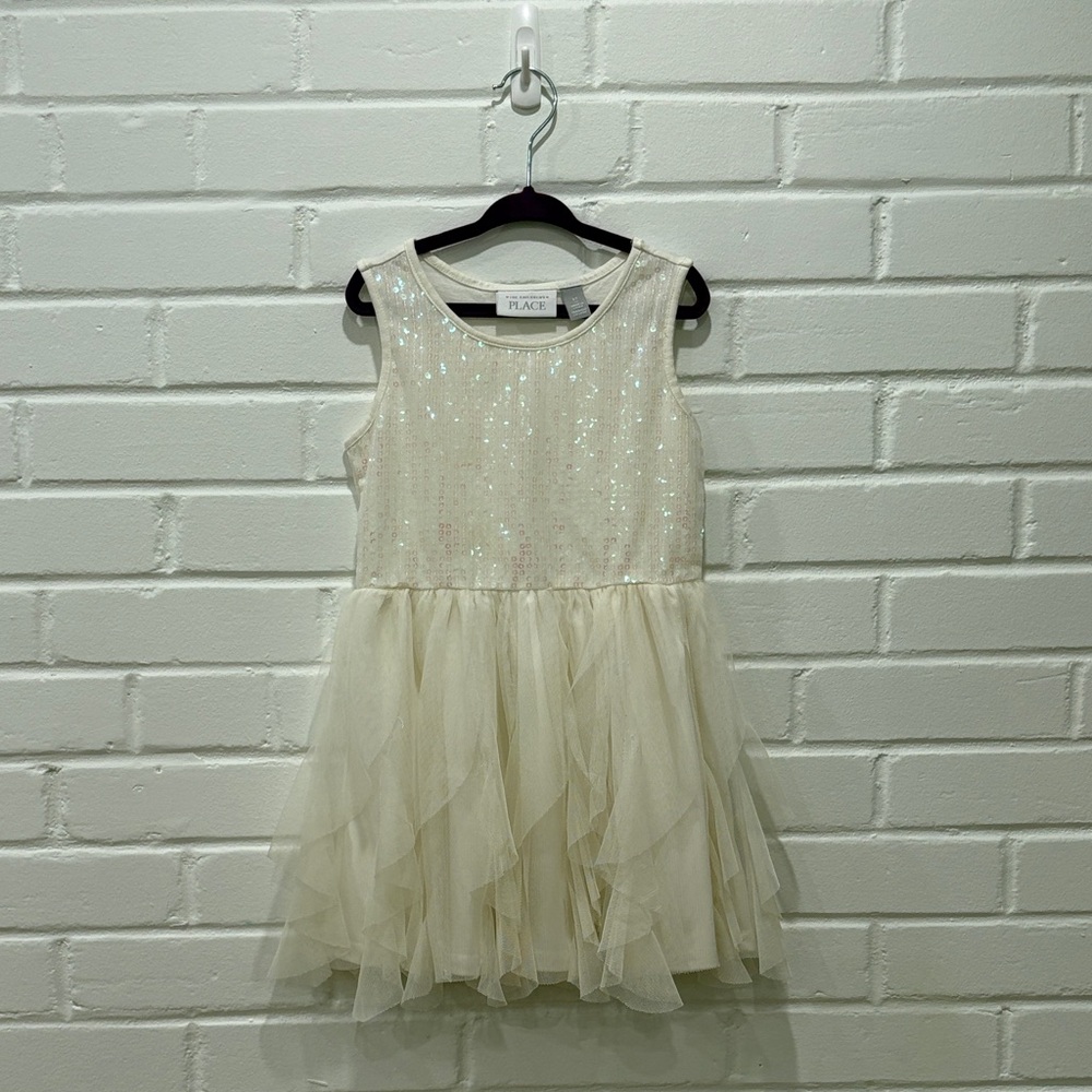 Place Ivory Sequin Tulle Dress